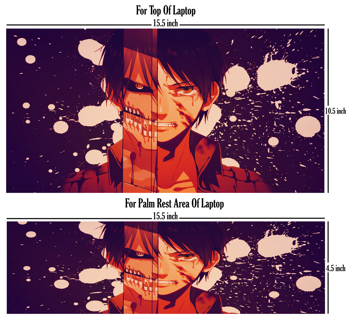 Laptop Skin - Attack On Titan Eren Jaeger