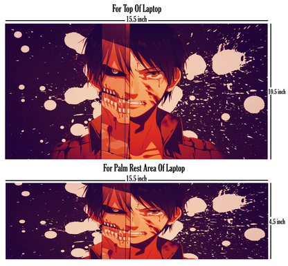 Laptop Skin - Attack On Titan Eren Jaeger